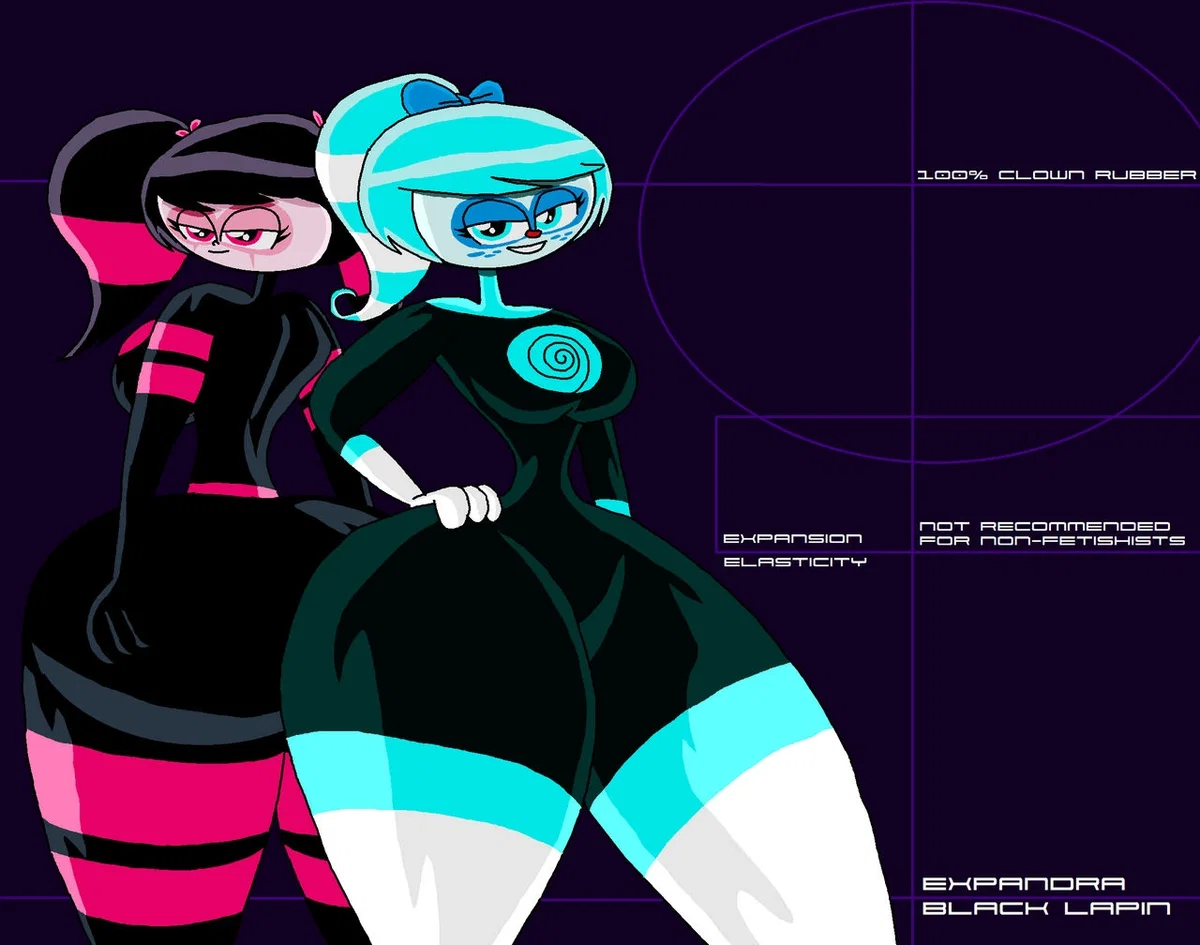Avatar of Expandra and Black Lapin | The Big Top Circus' superpower Clownettes