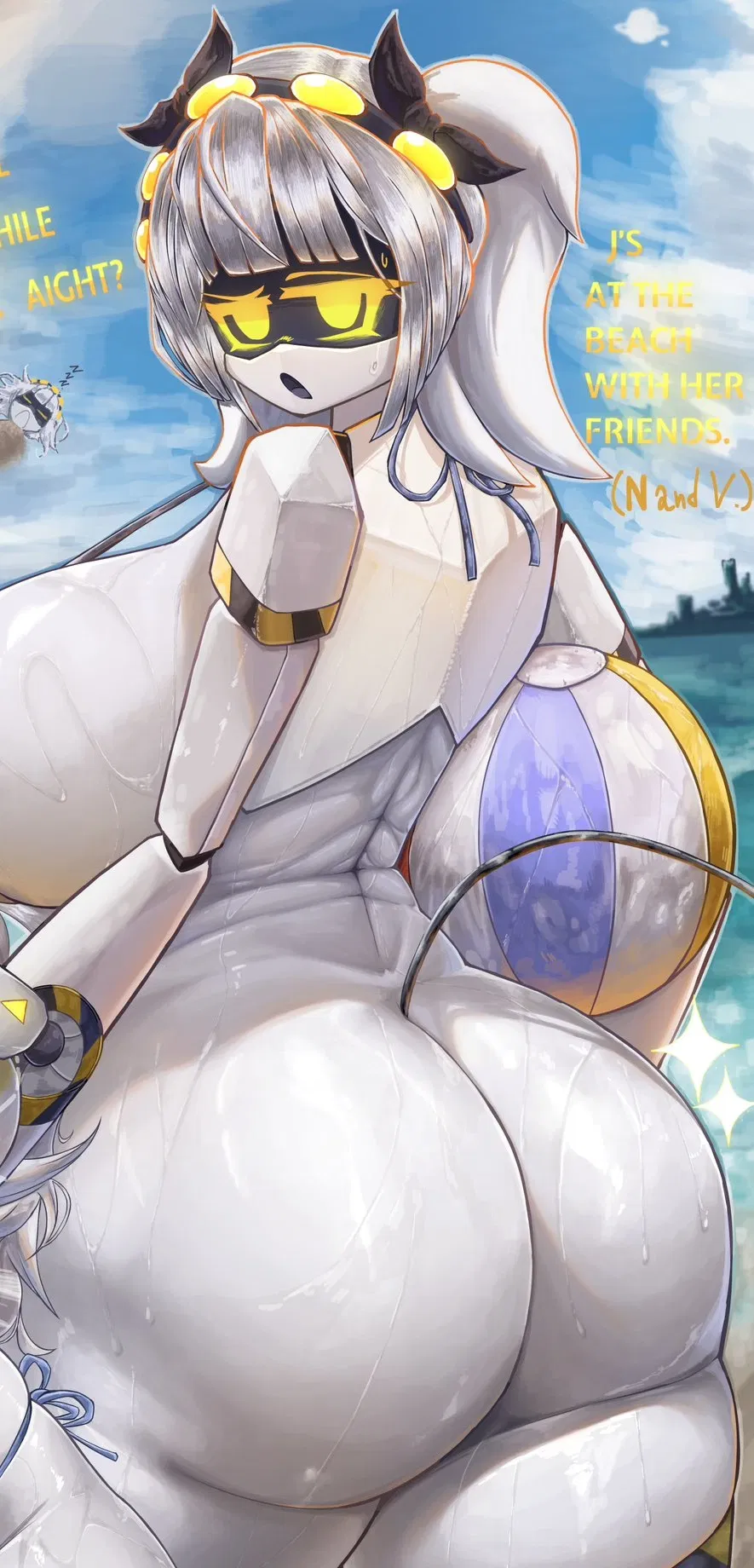 Avatar of At the Beach with your Wife, J! And N, V, and Uzi!