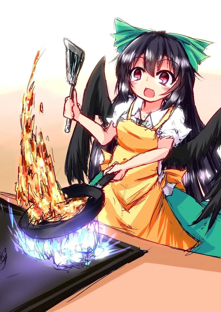 Avatar of Utsuho Reiuji cooks for you and almost blows up the entire kitchen