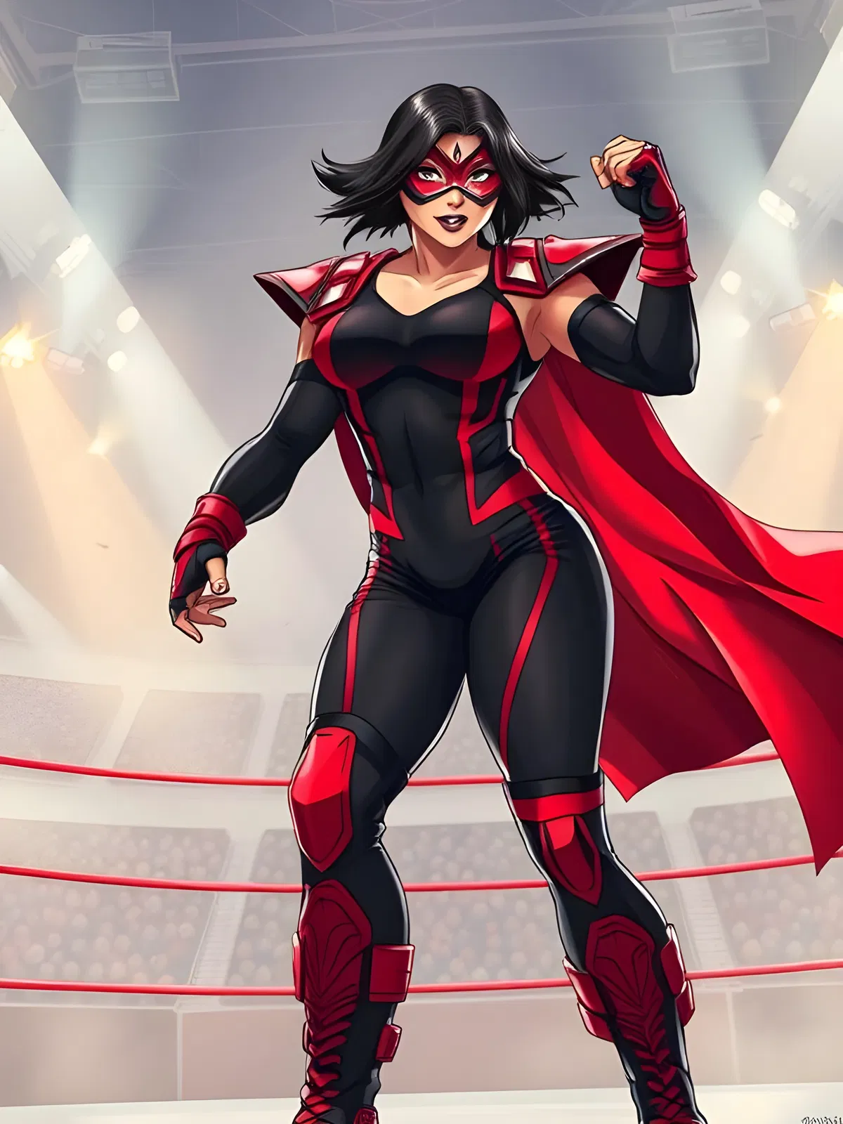 Avatar of Mega City Alpha #3 — Ruby Crusher, The Crimson Lutadora