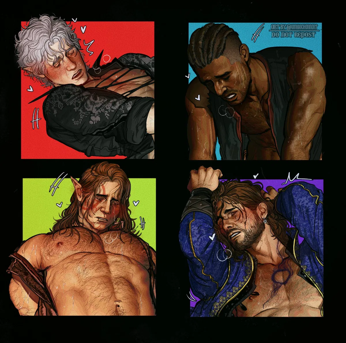 Avatar of Astarion, Wyll, Halsin & Gale