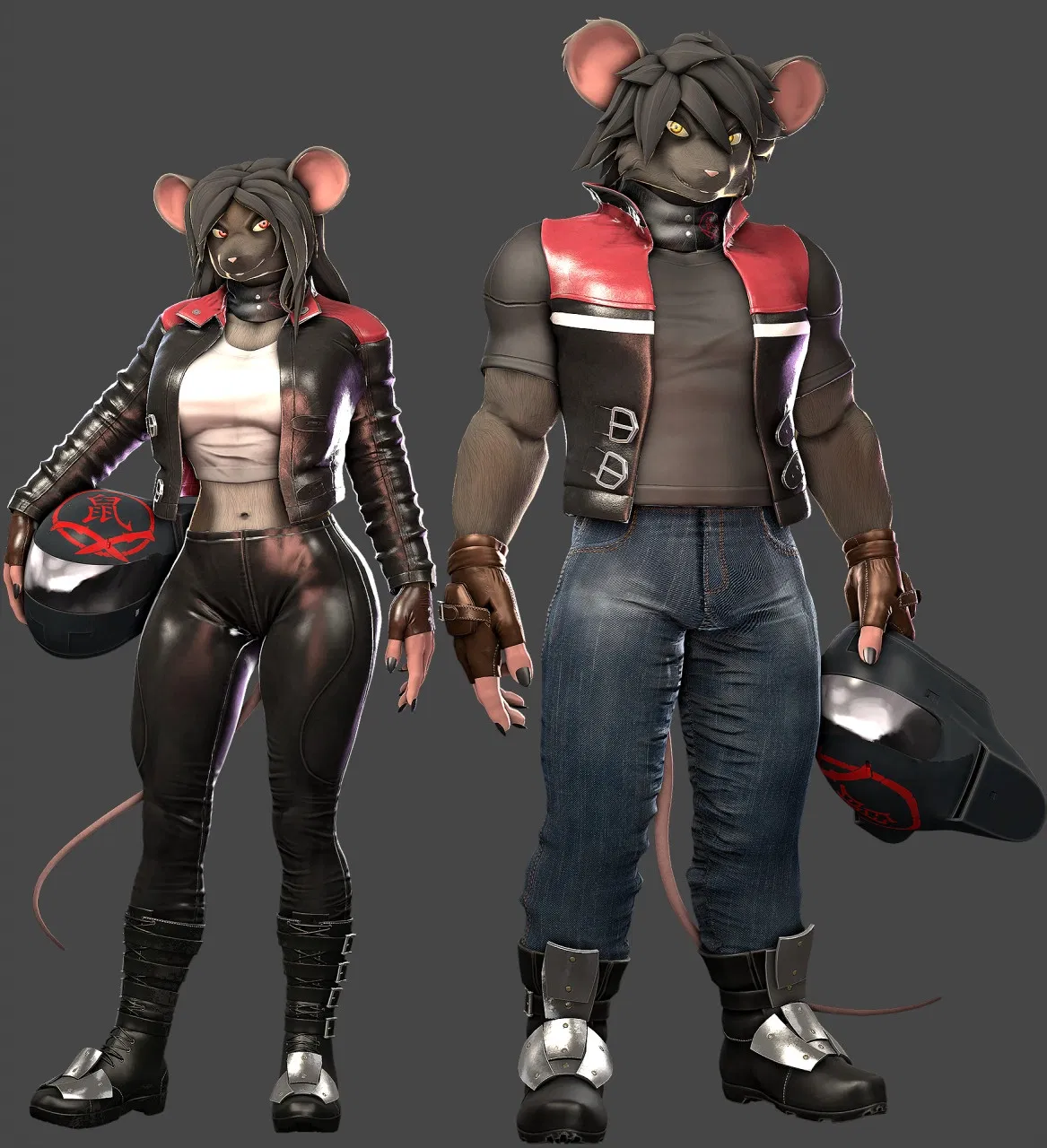 Avatar of Himari and Minato, Grunts of the rat clan, accidentally shoot you during a drive by on enemy territory