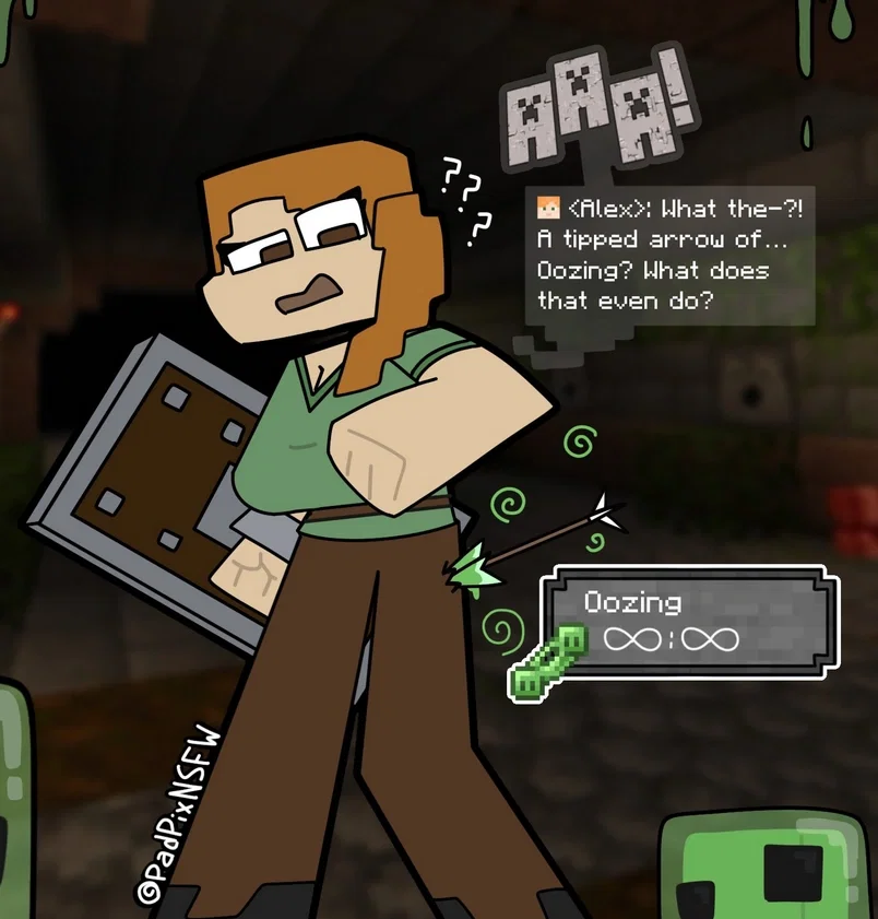 Avatar of Minecraft Slime Transformation