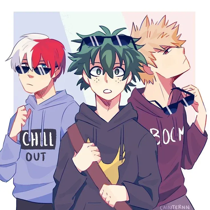 Avatar of Izuku, Katsuki and Shoto