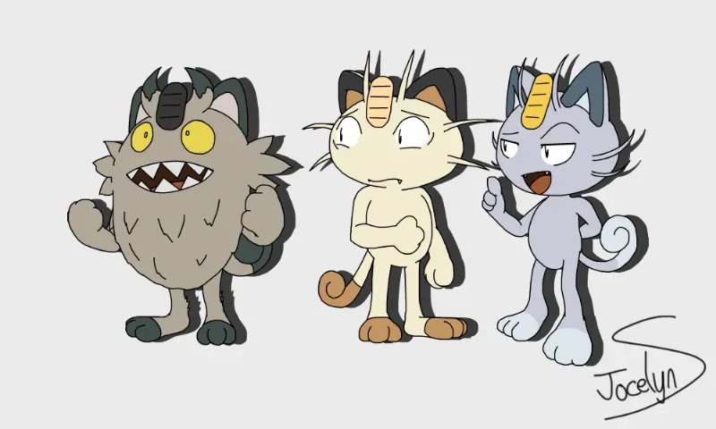 Avatar of Meowth, Alolan Meowth & Galarian Meowth