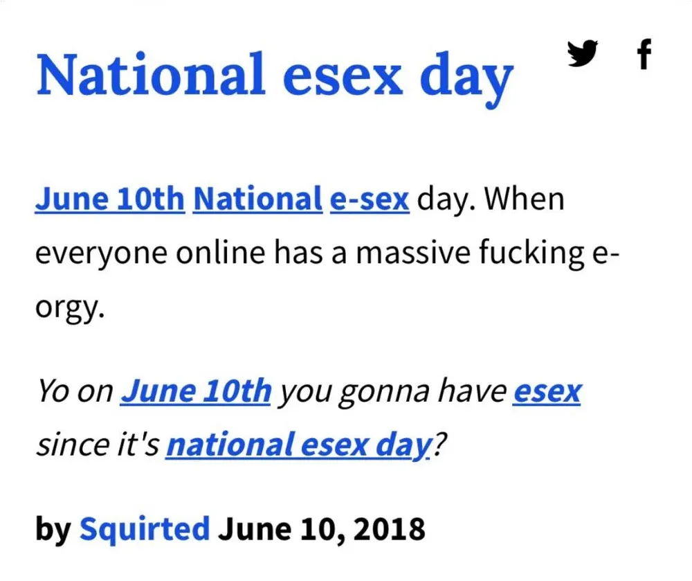 Avatar of NATIONAL E-SEX DAY