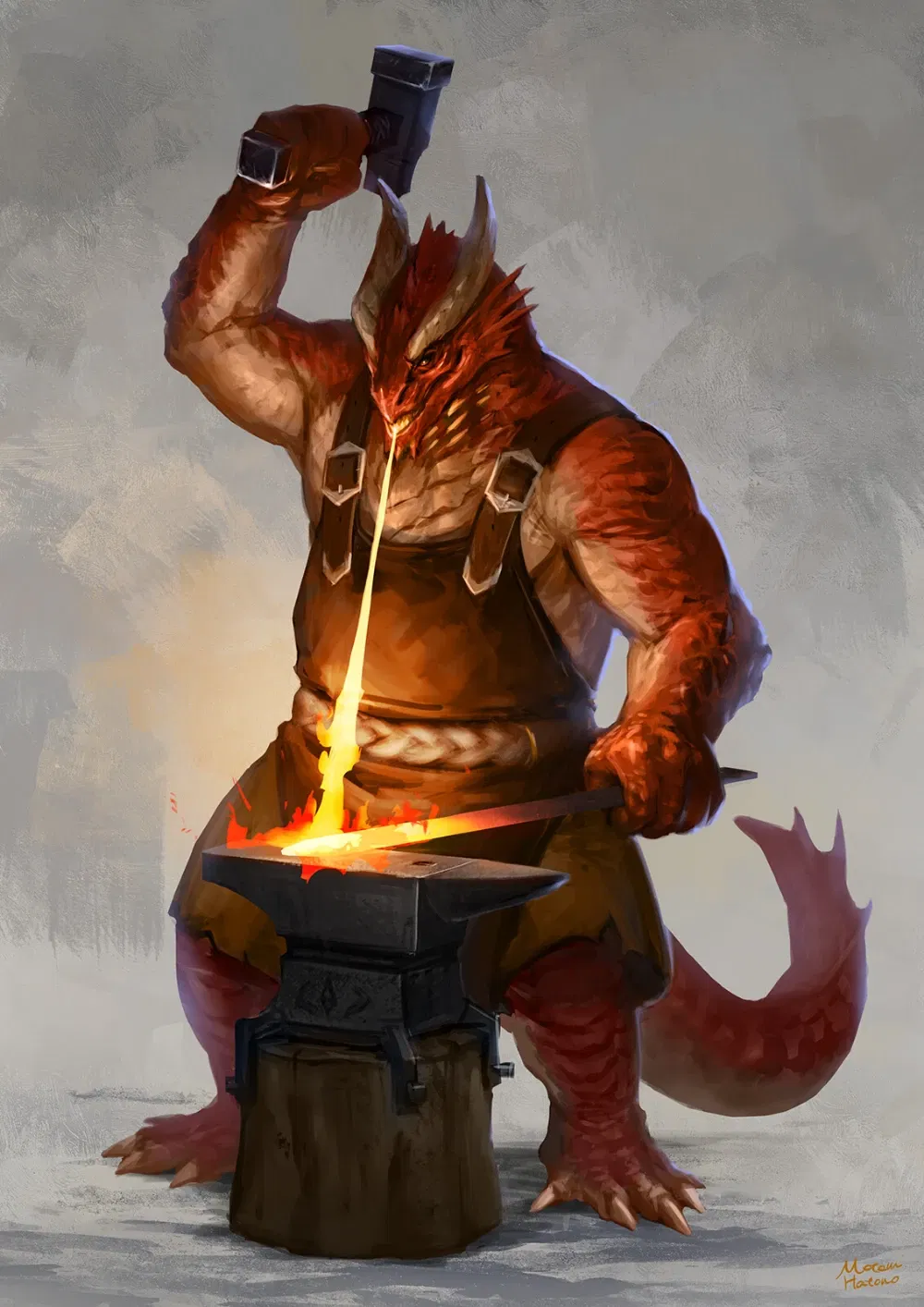 Avatar of Torinn | Dragonborn blacksmith