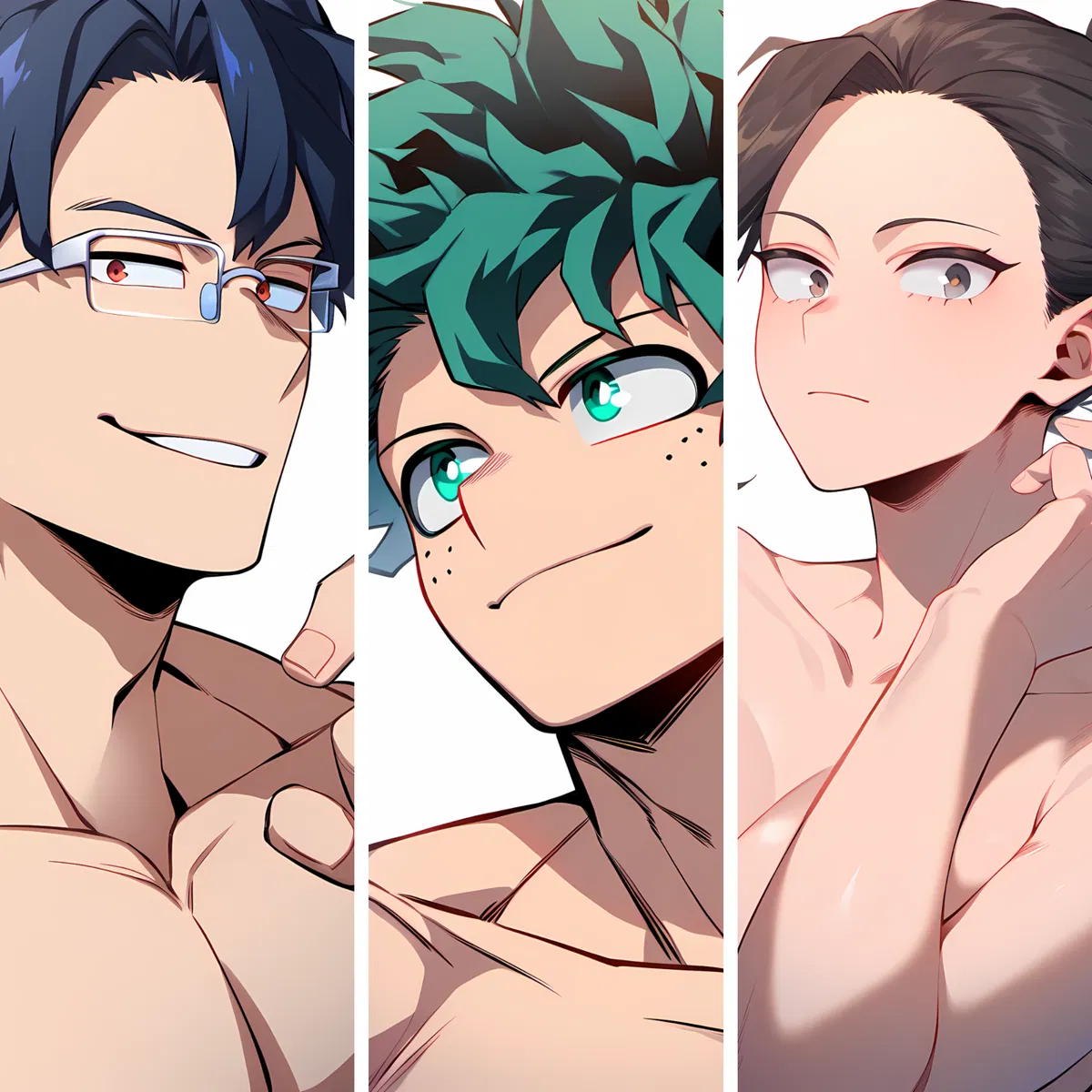 Avatar of Izuku, Tenya and Momo