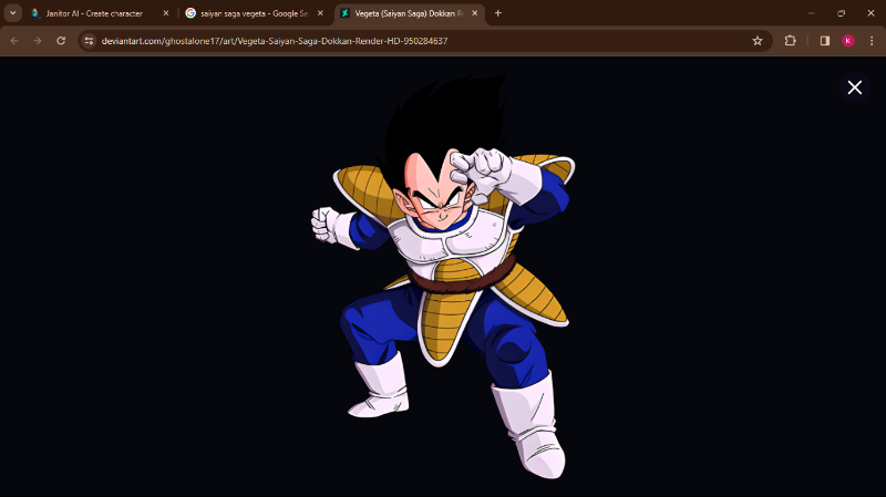 Avatar of Saiyan Saga Vegeta