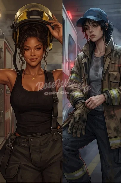 Avatar of Eliana & Nadia - After a fourteen hour shift, Nadia wants kisses, Eliana wants gym shorts, and the firehouse coffee tastes like burnt batteries... business as usual.