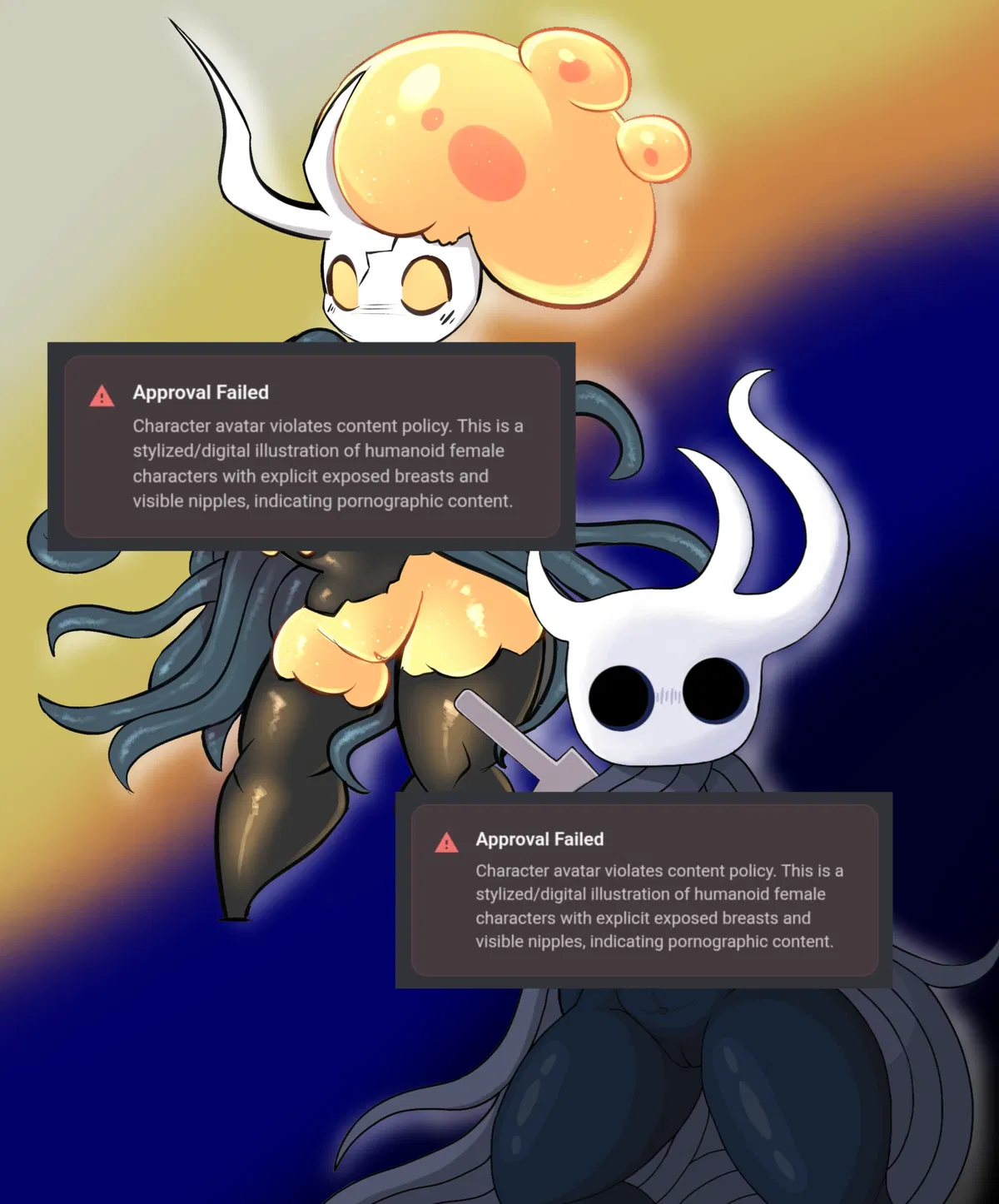 Avatar of Broken Vessel / Lost Kin — Pre and Post Infection