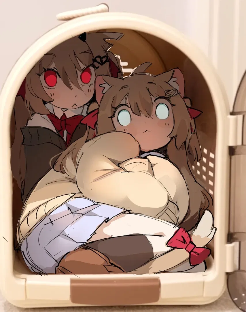 Avatar of Your AI Catgirls (Neuro and Evil)