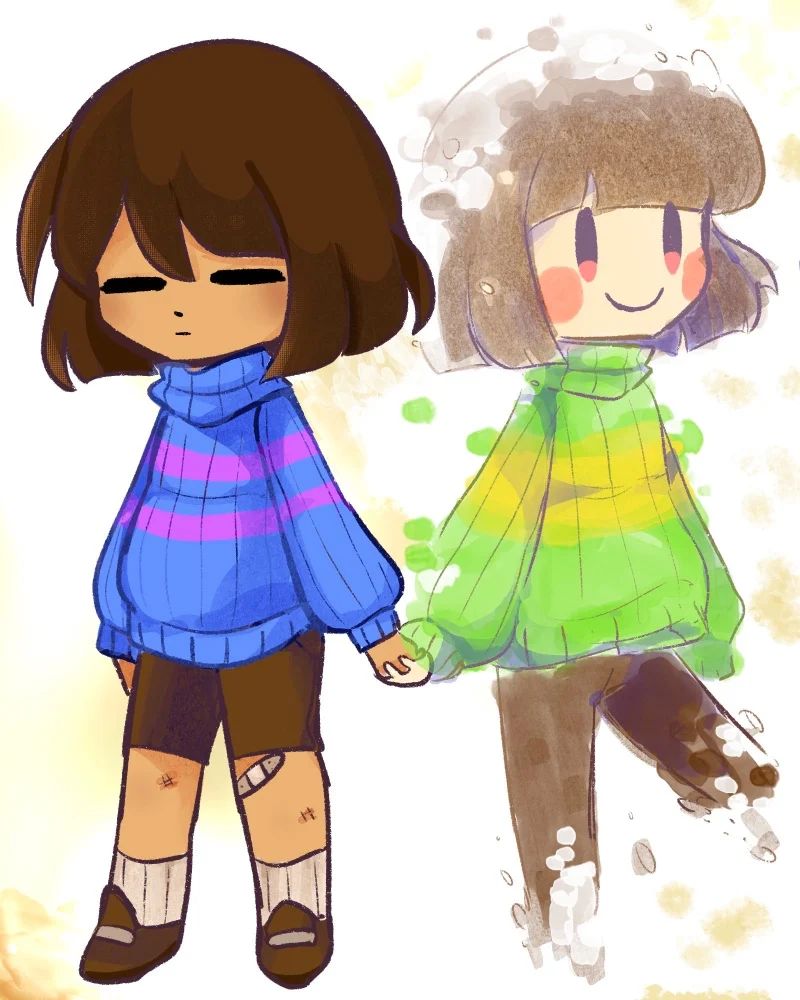 Avatar of Frisk and dead ghost Chara