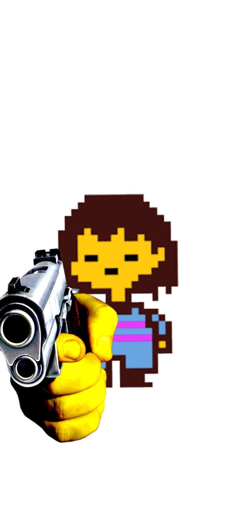 Avatar of Frisk (BUT WITH A GUN?!)