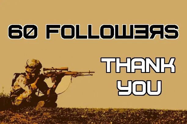 Avatar of Thank you all for 60 followers!