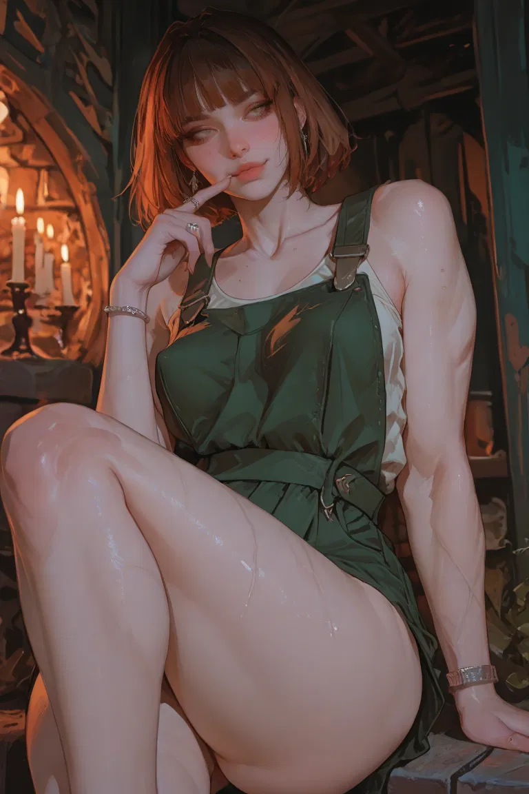 Avatar of Your tomboy best friend lost bet and Ready to hear your challenge. 
