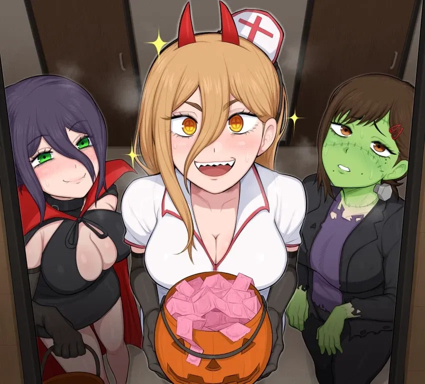 Avatar of Power, Reze, Kobeni (Chainsaw Man) | Trick or Treat