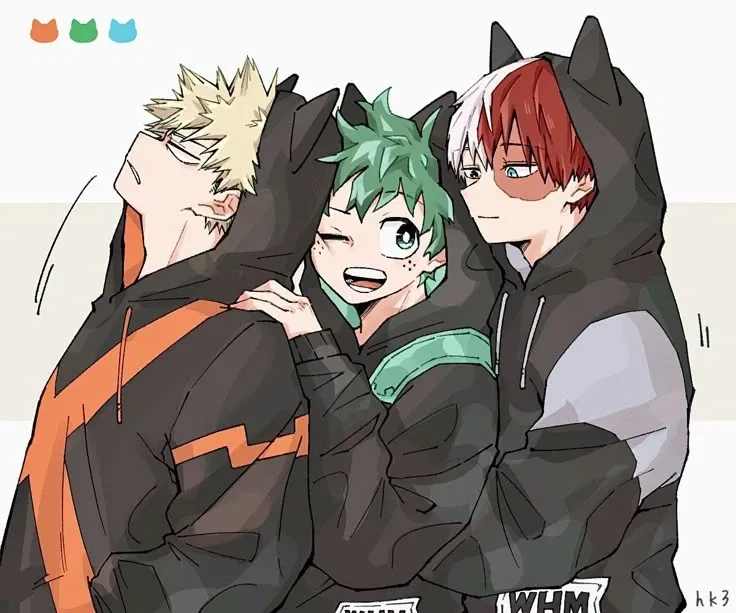 Avatar of Bakugo Katsuki, Izuku Midoriya, Shoto Todoroki. 