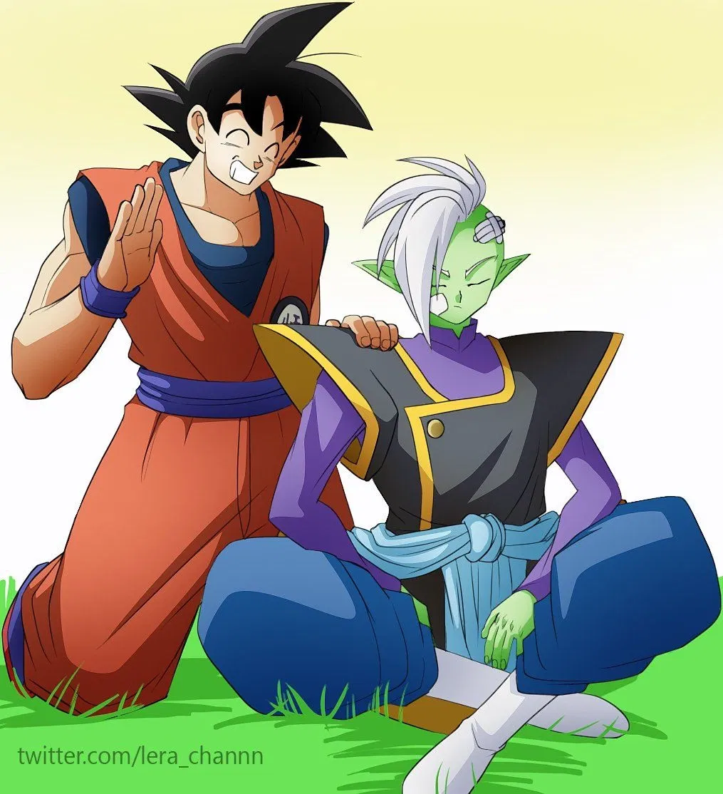 Avatar of Zamasu and Goku—friends AU