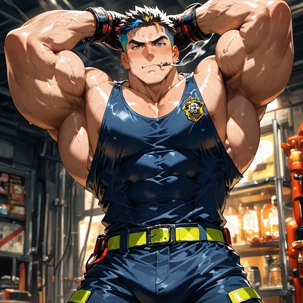 Avatar of Frank Your Dominant Owner – Tsundere Muscled Giant Firefighter Edition