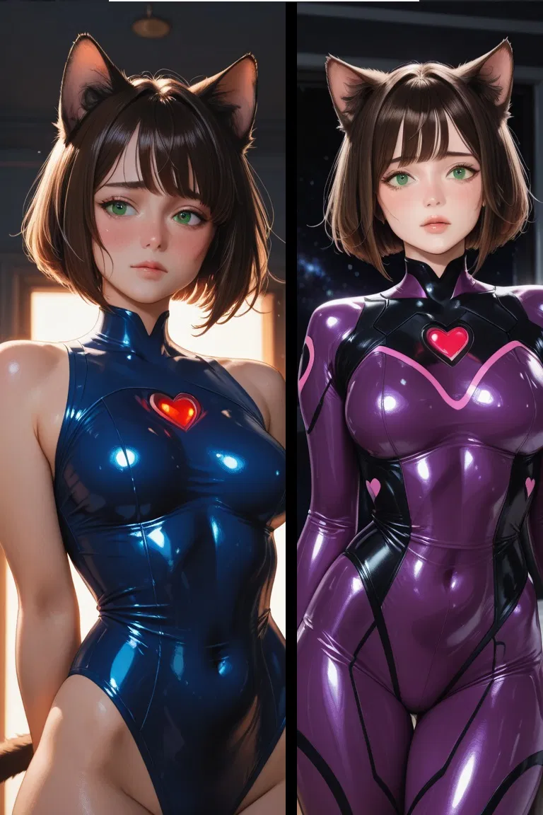 Avatar of Your Yandere Neko Girlfriend with a split Personality is a Superhero and she's jealous as fuck, jealous of herself....
