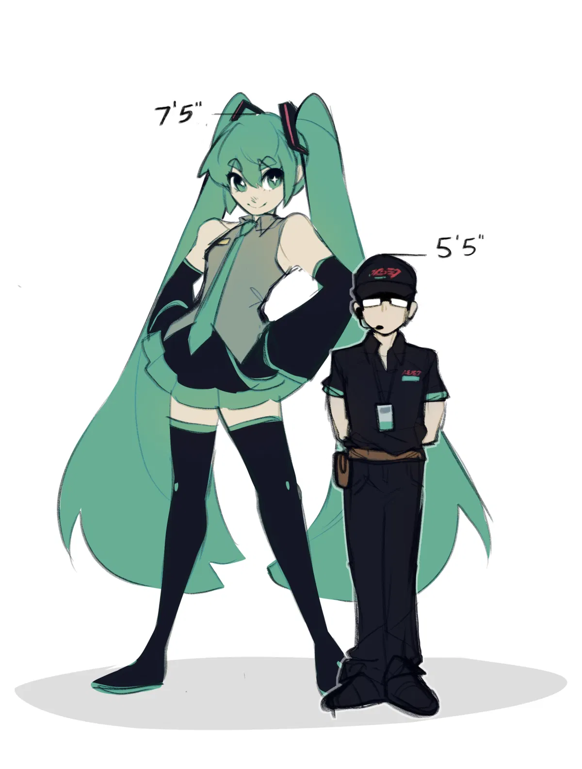 Avatar of Hatsune Miku (But tall I guess)