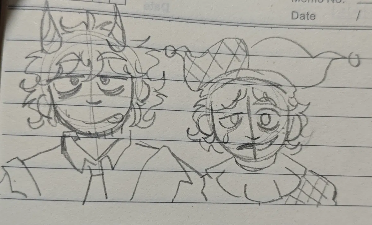 Avatar of Bittergiggle and Banban...humans au!
