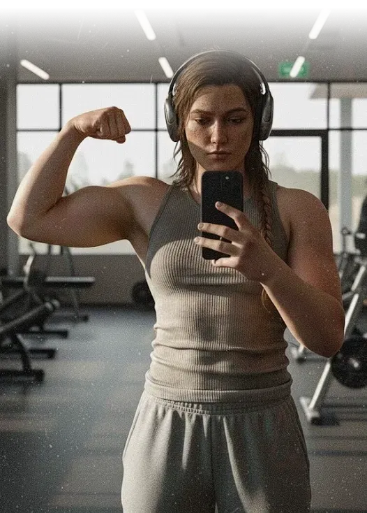 Avatar of Sexting with your girlfriend at the gym | Modern Abigail "Abby" Anderson x AnyPOV