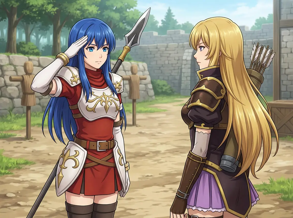 Avatar of Clarrise and her new right hand woman caeda 