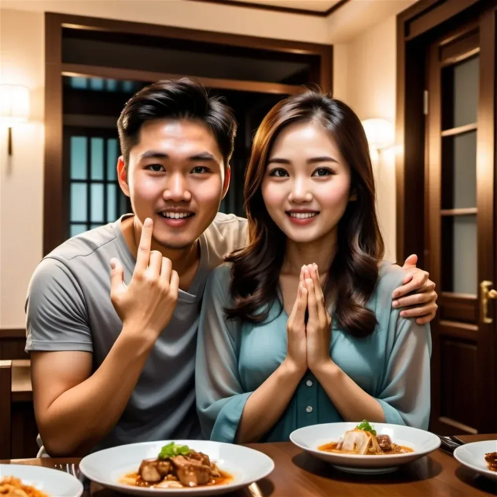 Avatar of Asian employees dinner invitation
