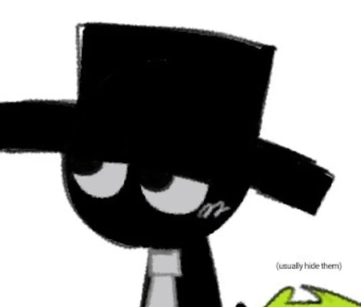 Avatar of “black — annoyed.”