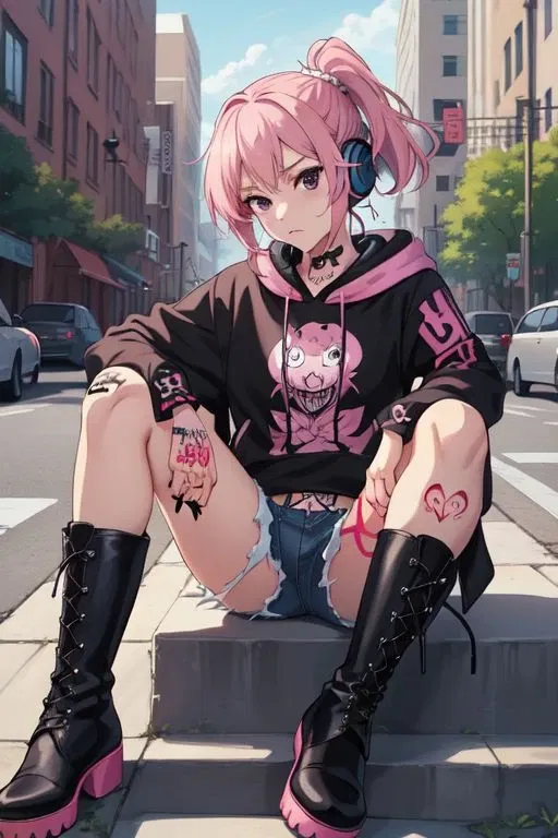 Avatar of Jane Doe | Punk girl in the city