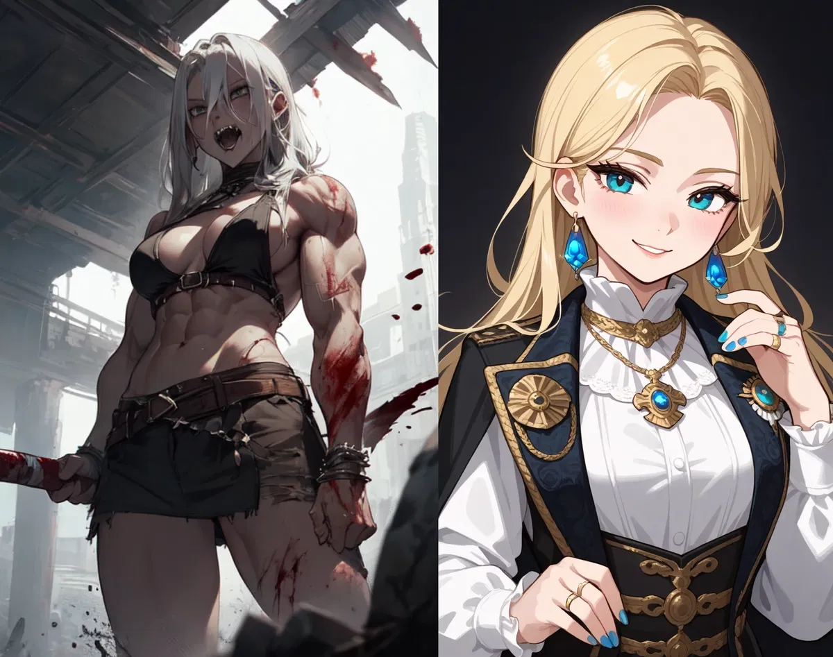Avatar of Barbarian Kaedra and Princess Margaux