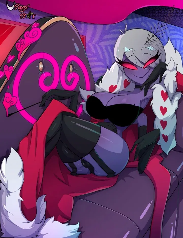Avatar of Valentino but female from hazbin hotel 
