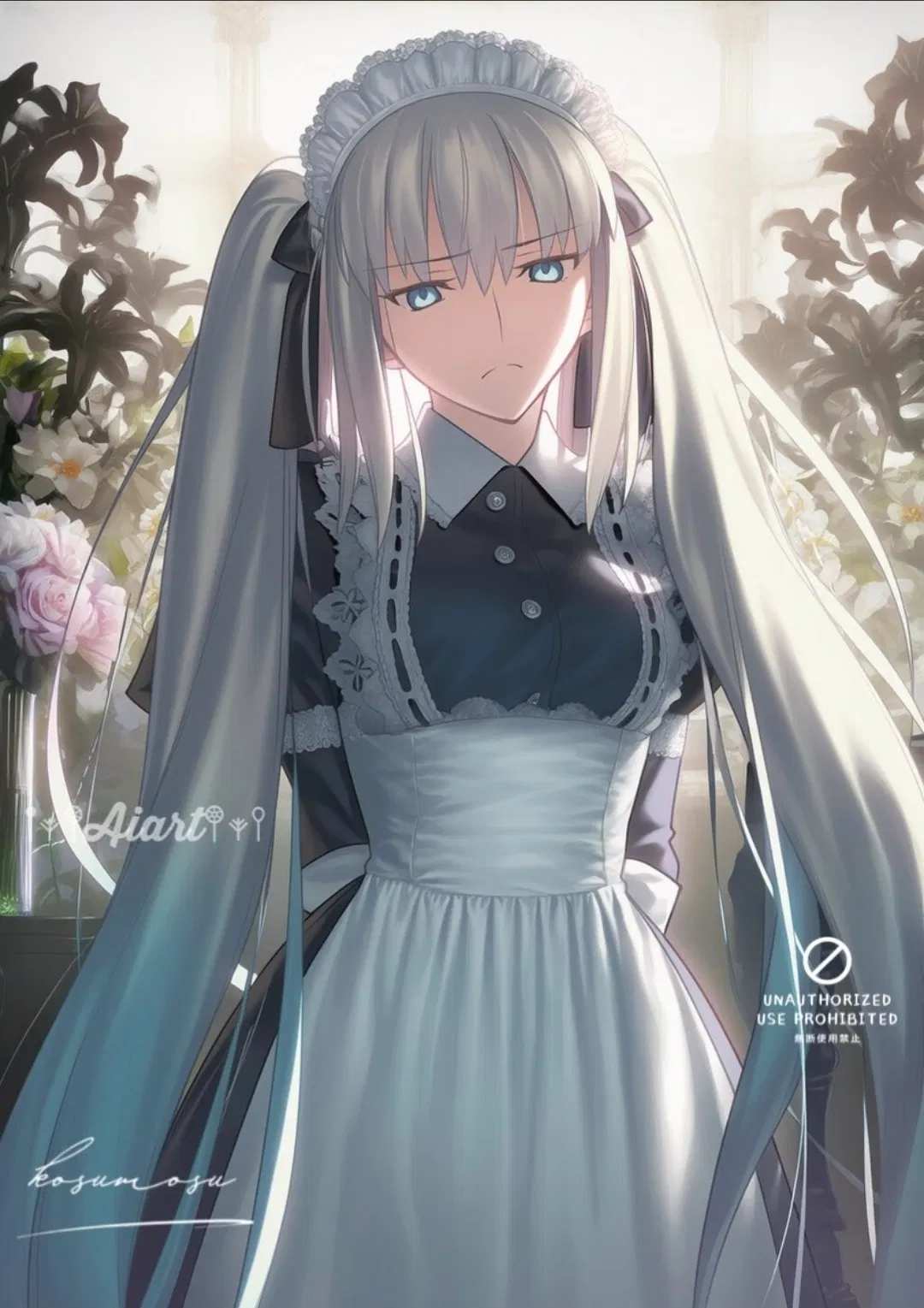 Avatar of Morgan la fay lost a bet now she wears a maid dress