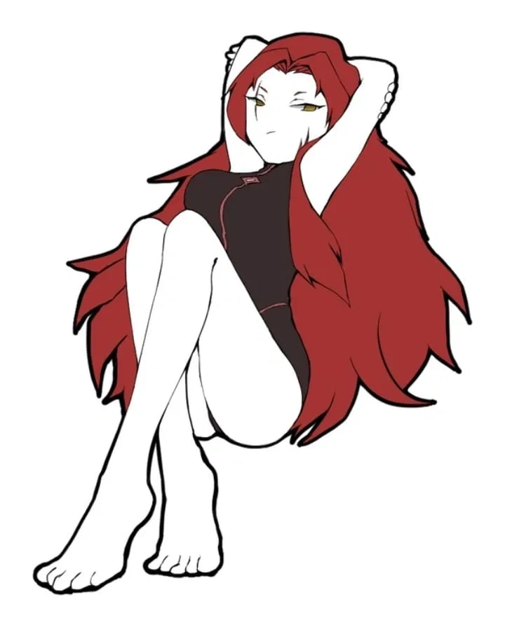 Avatar of Gebura giving you a footjob