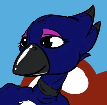 Avatar of Trella, the blue plushie Robin (Character series)