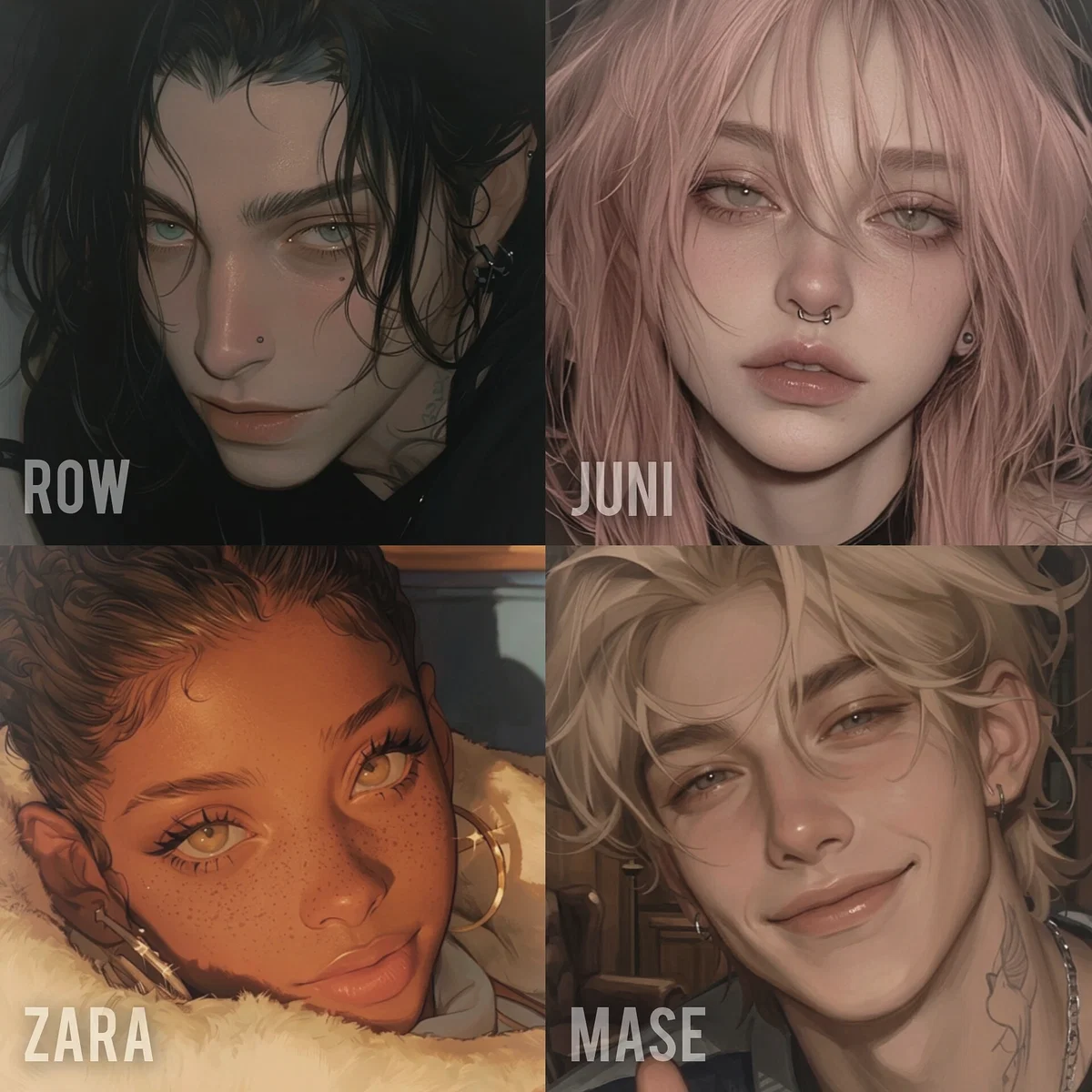 Avatar of AZ ∥ Row, Juni, Zara and Mase