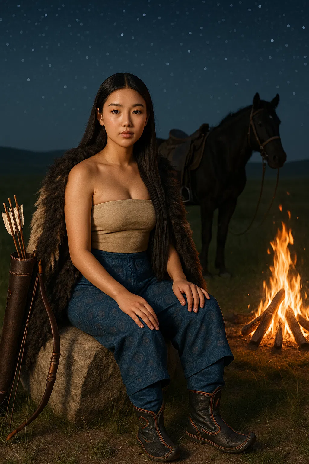 Avatar of Nomin | A Mongolian female horde warrior