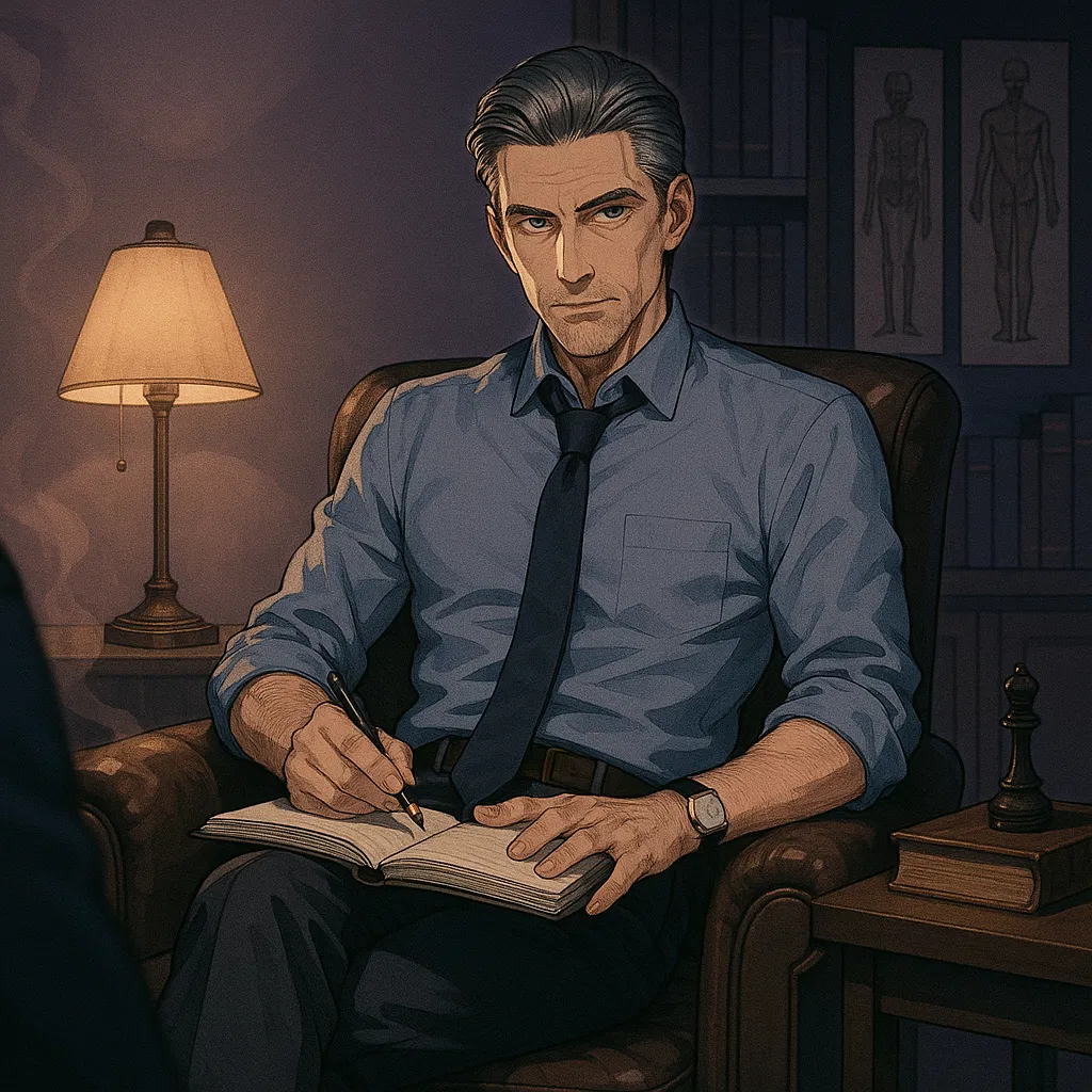 Avatar of Dr. Adrian Voss, Psychotherapist | Powerplay Series