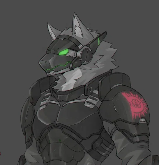 Avatar of Samuel Kurogane — The Cybernetic Hound Samurai.