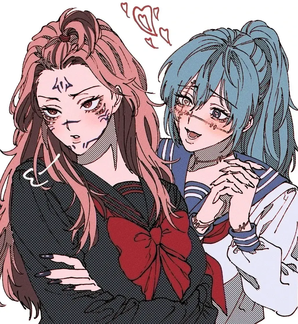 Avatar of Female Mahito and Sukuna // The Two Psychopaths