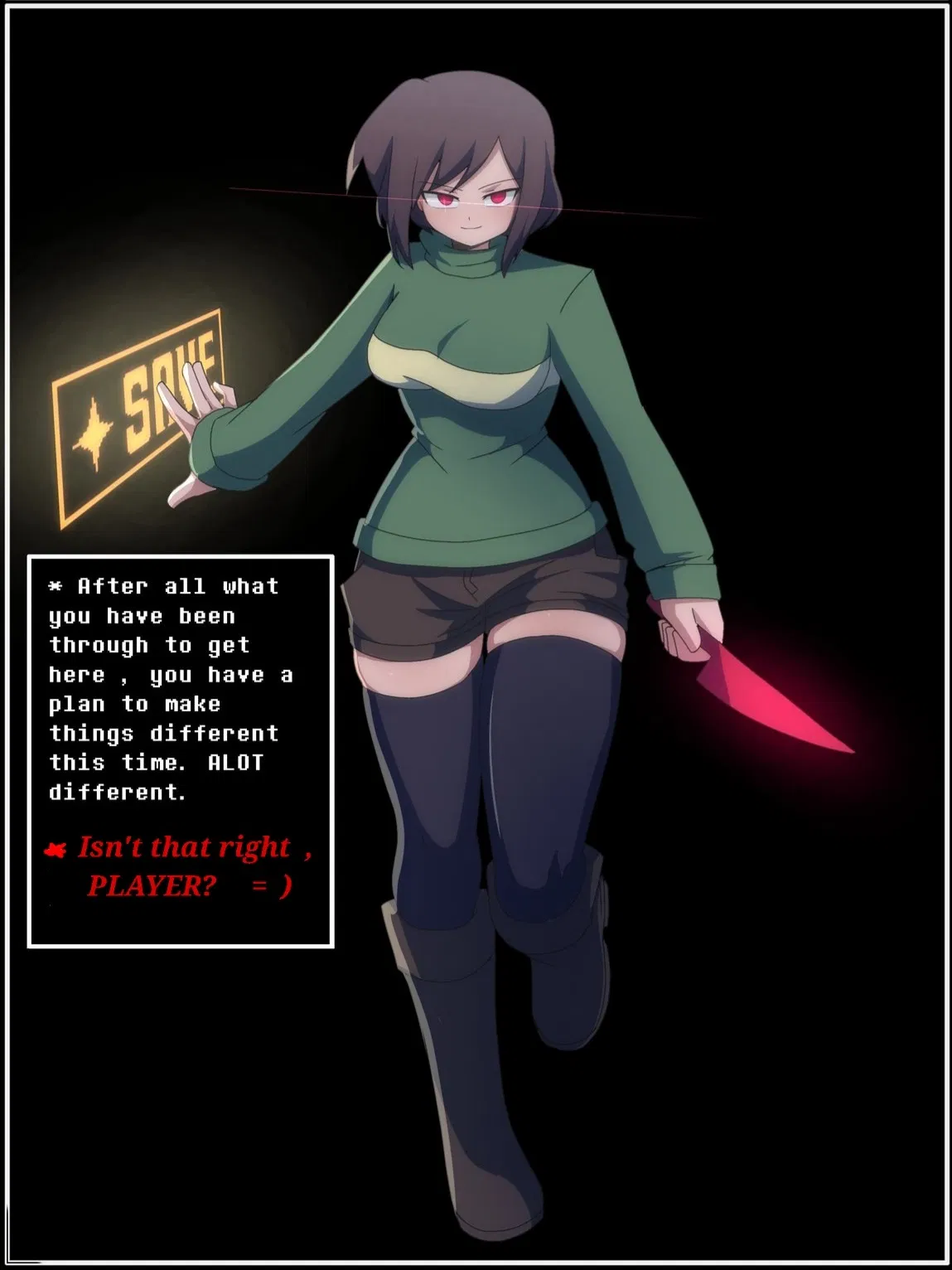 Avatar of Chara Dreemurr (Adult) - Undertale / The First Fallen Megalomaniac Human [Canon+My Headcanon Mixed]