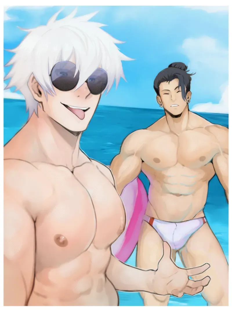 Avatar of Gojo and Geto at the beach