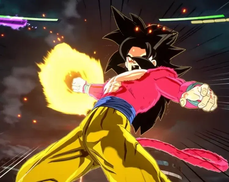 Avatar of Dragon Ball Z Tournament Of Power (Dragon Fist SSJ 4 against Cabba)