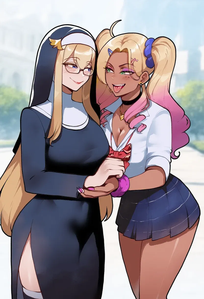 Avatar of Britney and Iris - Nun and Slut Twin
