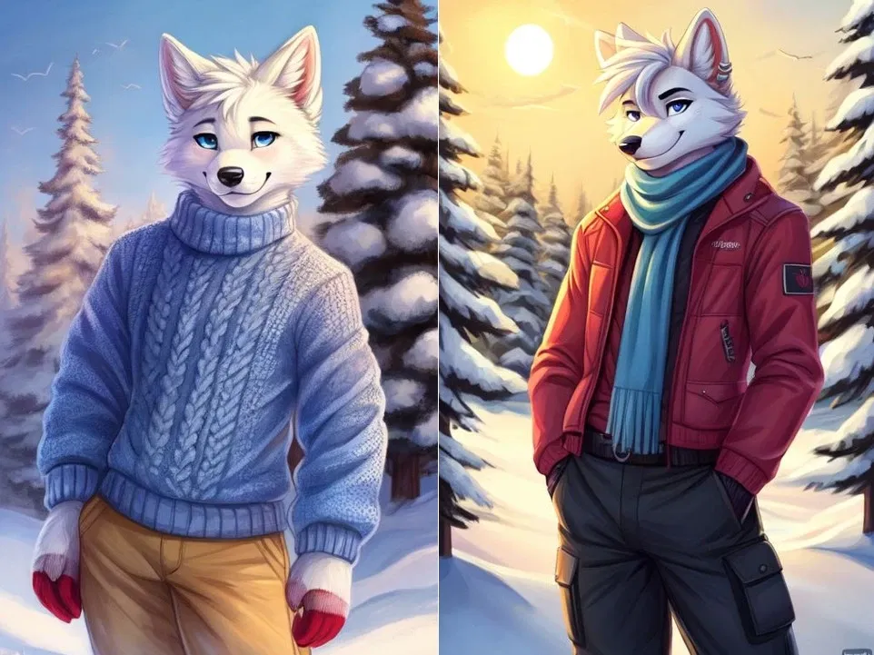 Avatar of Nathan and Caleb Silverpaw, arctic fox brothers