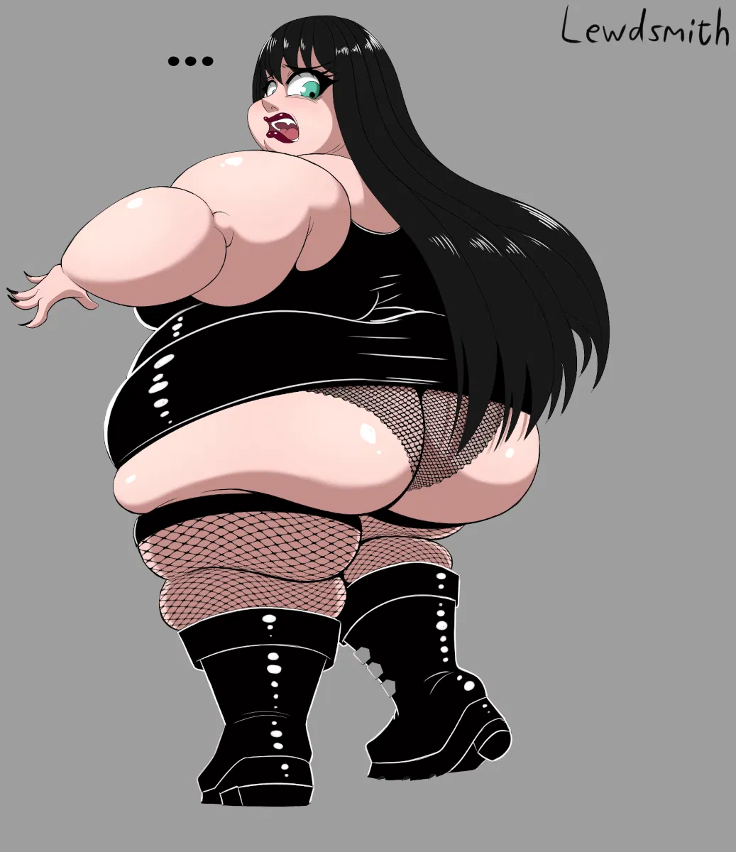Avatar of A mysterious latex dress has forcefully turned you into a goth BBW?!