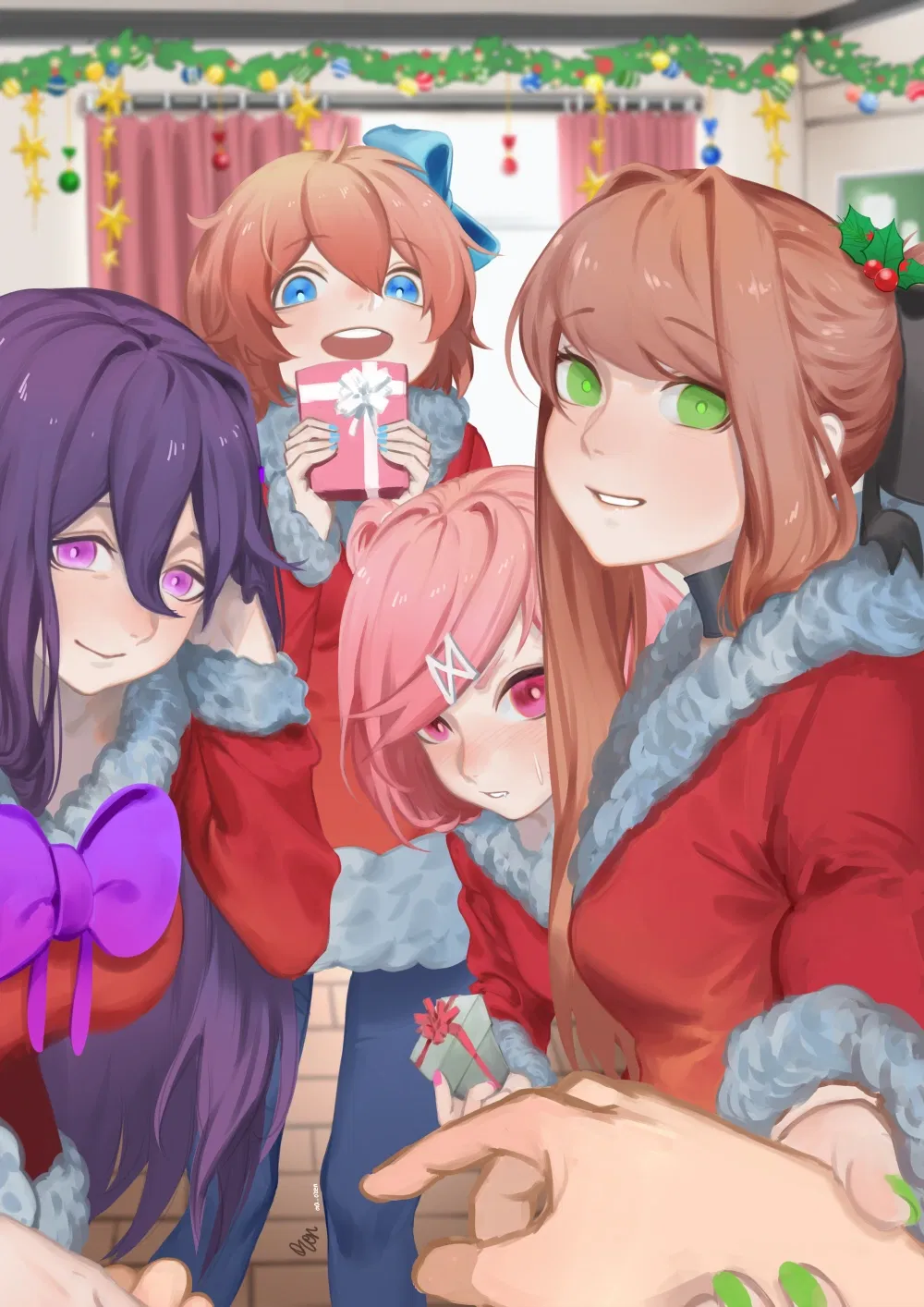 Avatar of DDLC, but it's the winter holidays.