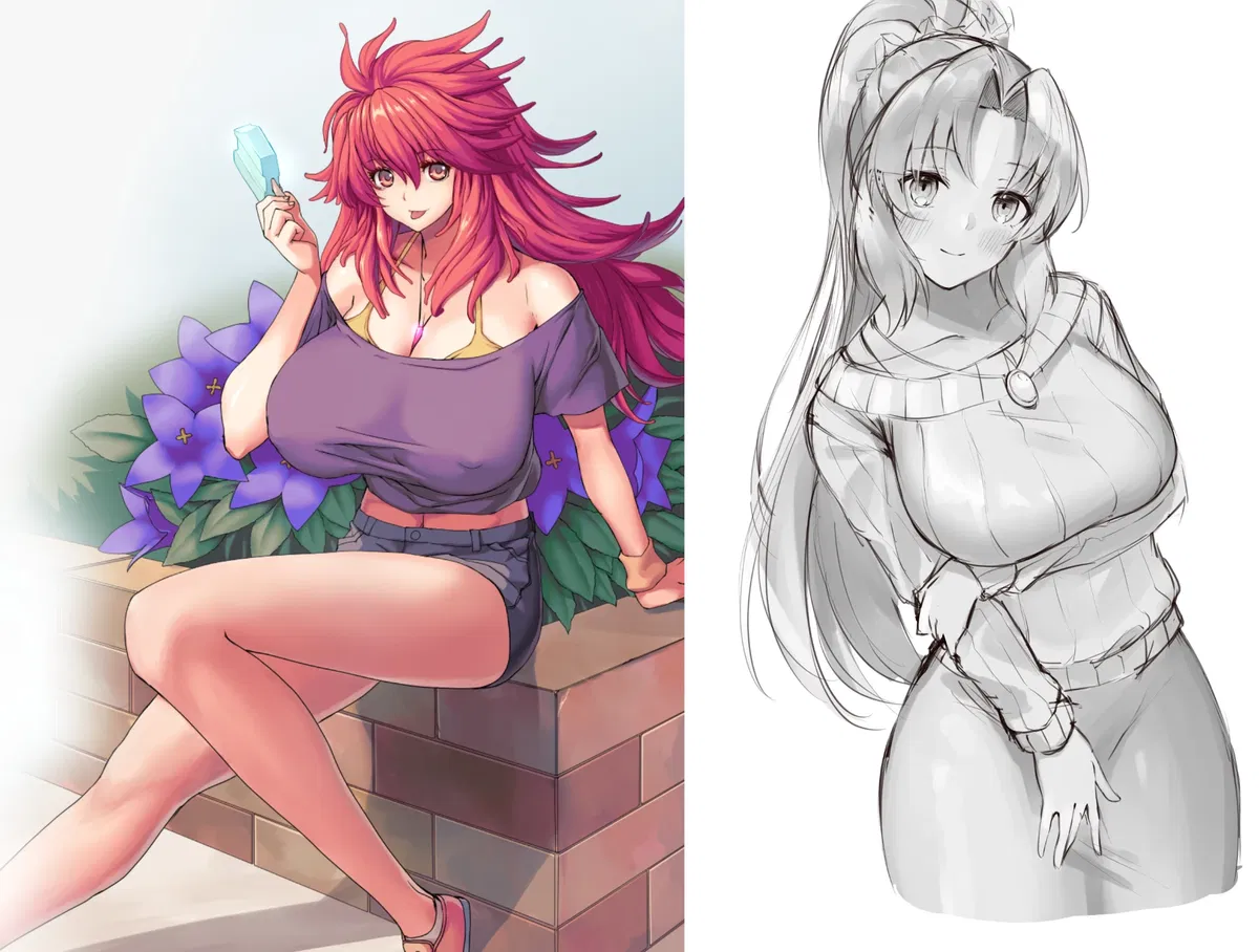 Avatar of Kanade Amou (Another) & Serena Cadenzavna Eve (Another) - Alternate World Beauties